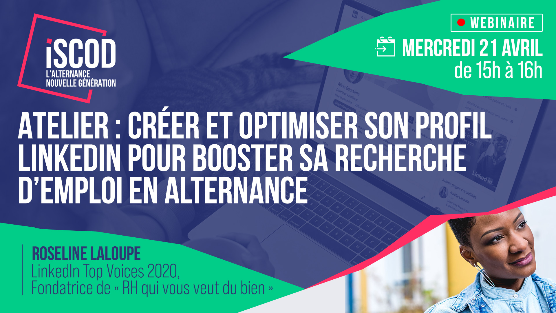 Optimiser son profil LinkedIn pour booster <br> sa recherche d’emploi en alternance